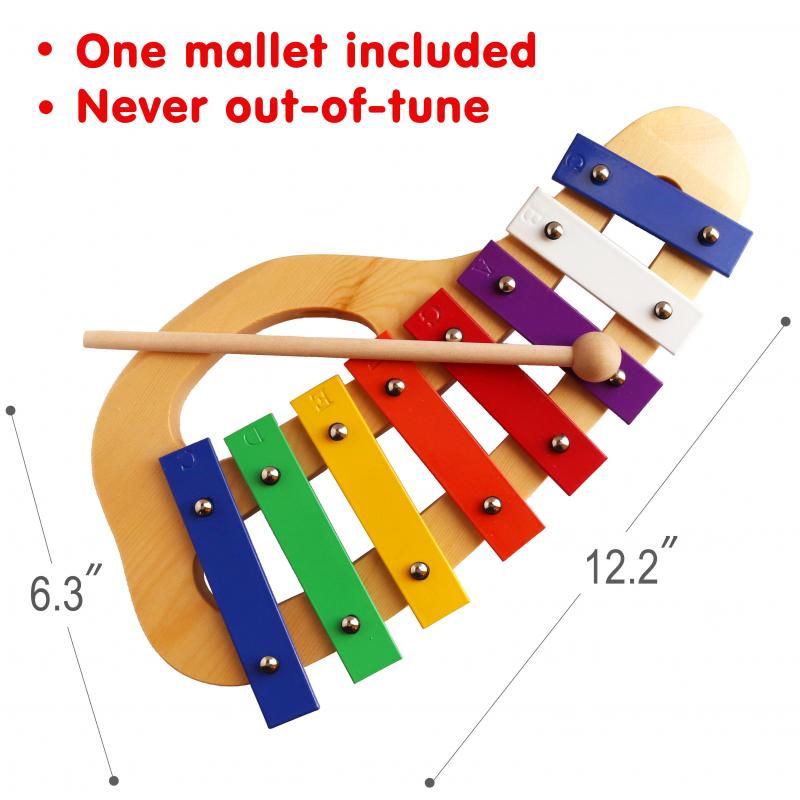 Buy Kids Color 8 note Xylophone oval Base inTemenos